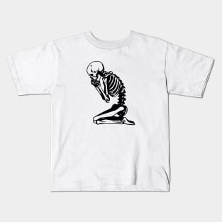 seeking forgiveness skeleton Kids T-Shirt